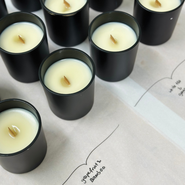 Private Label Soy Candles | Matte Black Glass Jar | 10 ounces - Image 3